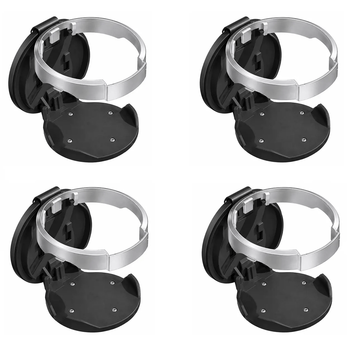 Universal Foldable Car Cup Holder with Storage Hook | Space-Saving Door Mount Organizer
