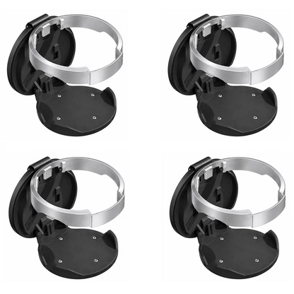 Universal Foldable Car Cup Holder with Storage Hook | Space-Saving Door Mount Organizer