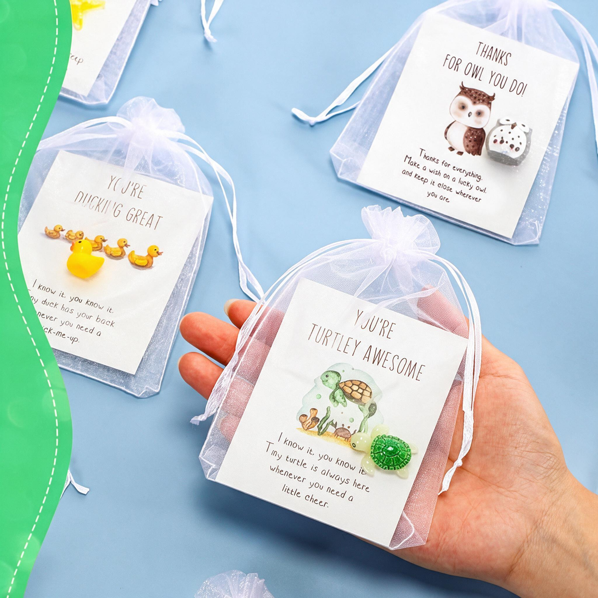 Set of 25 Animal Pun Note Cards