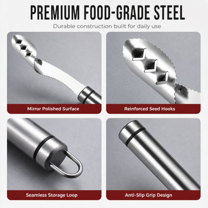 🌶️Stainless Steel Pepper Corer | Kitchen Vegetable Seed Remover Tool