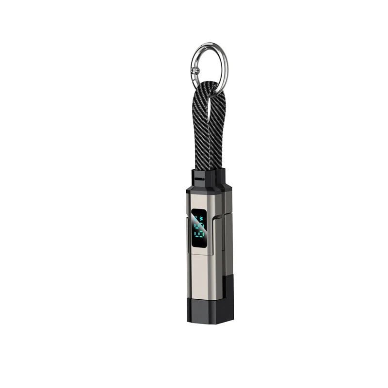 4-in-1 Digital Display Keychain Charging Cable🔋📱