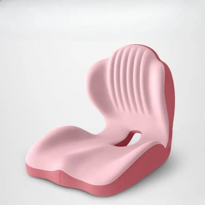 Ergonomic Memory Foam Seat Cushion with Lumbar & Back Support, Relieves Back Pain, Reduces Pressure