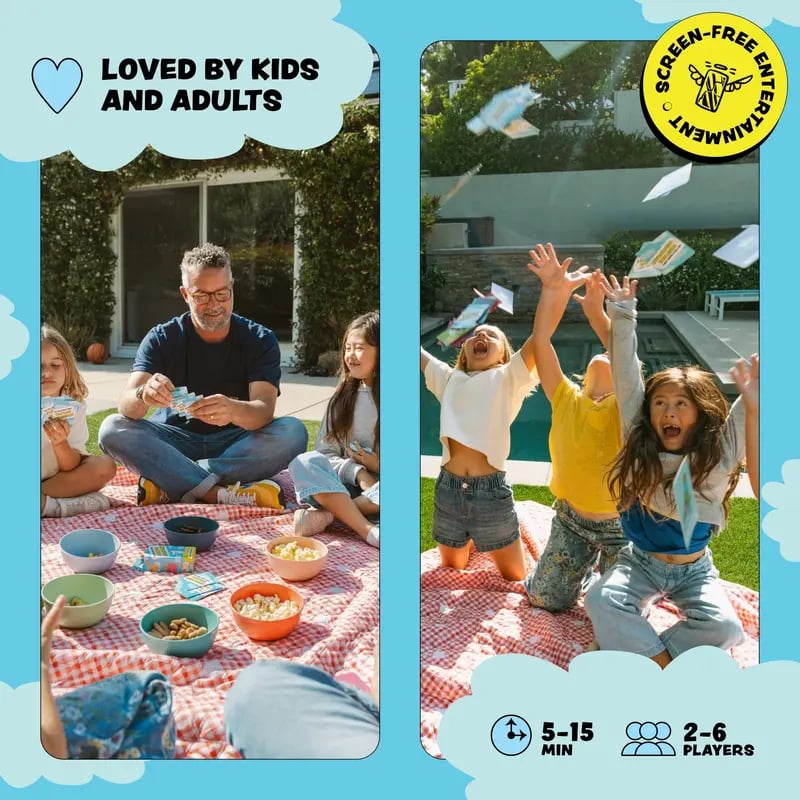 😂 Super Silly Go Fish Card Game | 52 Hilarious Illustrated Cards with 13 Ridiculous Categories for 2–6 Players Ages 4+ 🐟