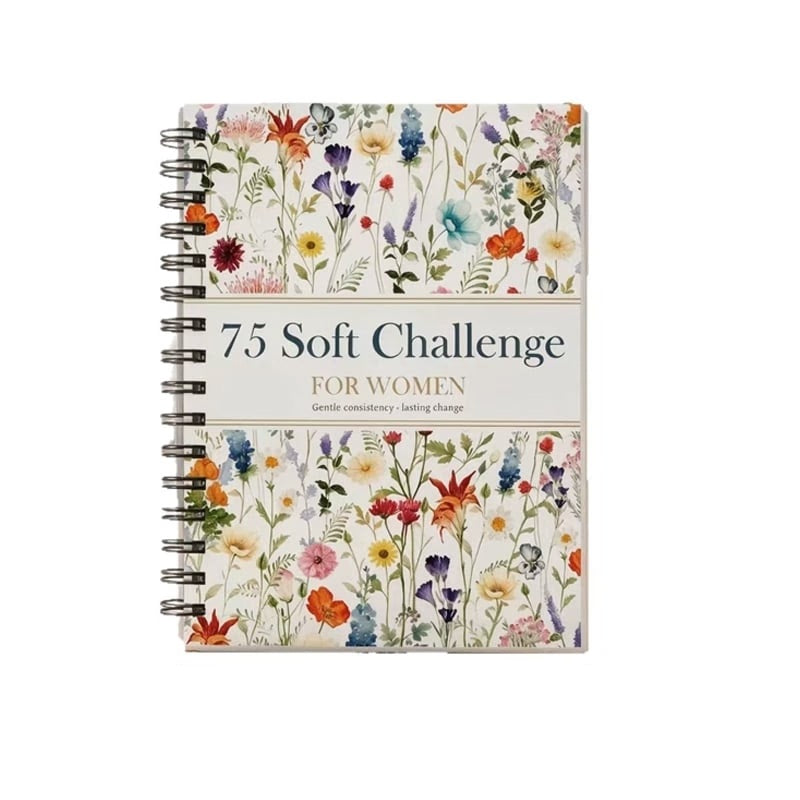 📗75 Soft Challenge Journal For Women | The Gentle Habit Tracker That Helps You Finish What You Start