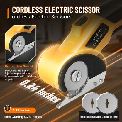 Cordless Electric Scissors with Two Blades
