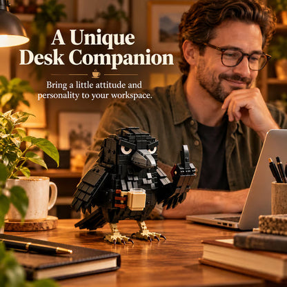 Sarcastic Coffee Crow Building Set