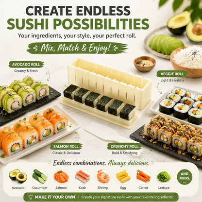 🍣 Sushi Maker Mold – Perfect Homemade Rolls Made Easy