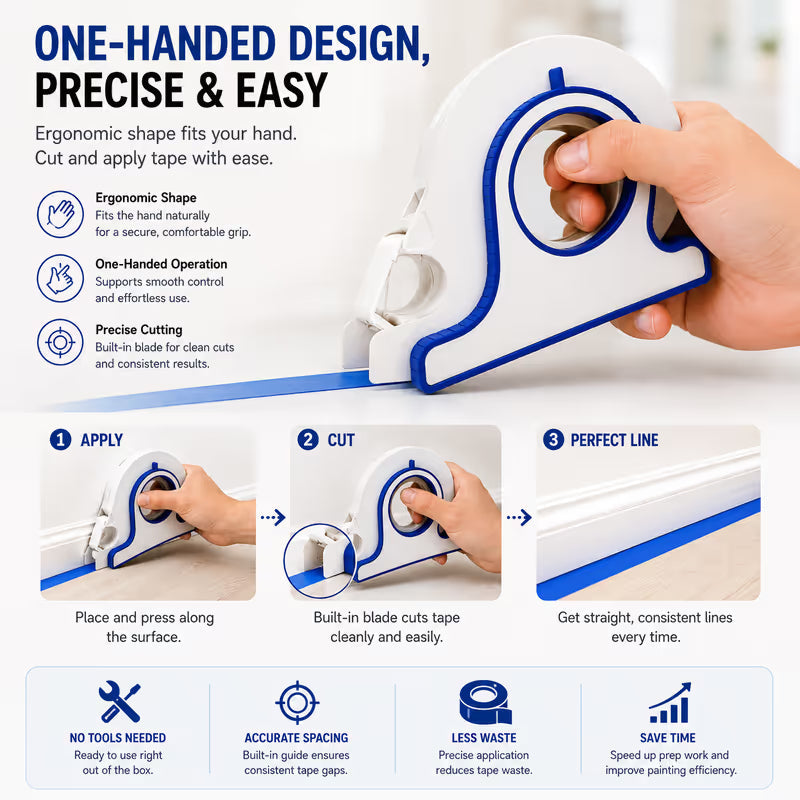High-efficiency Painter Masking Tape Applicator