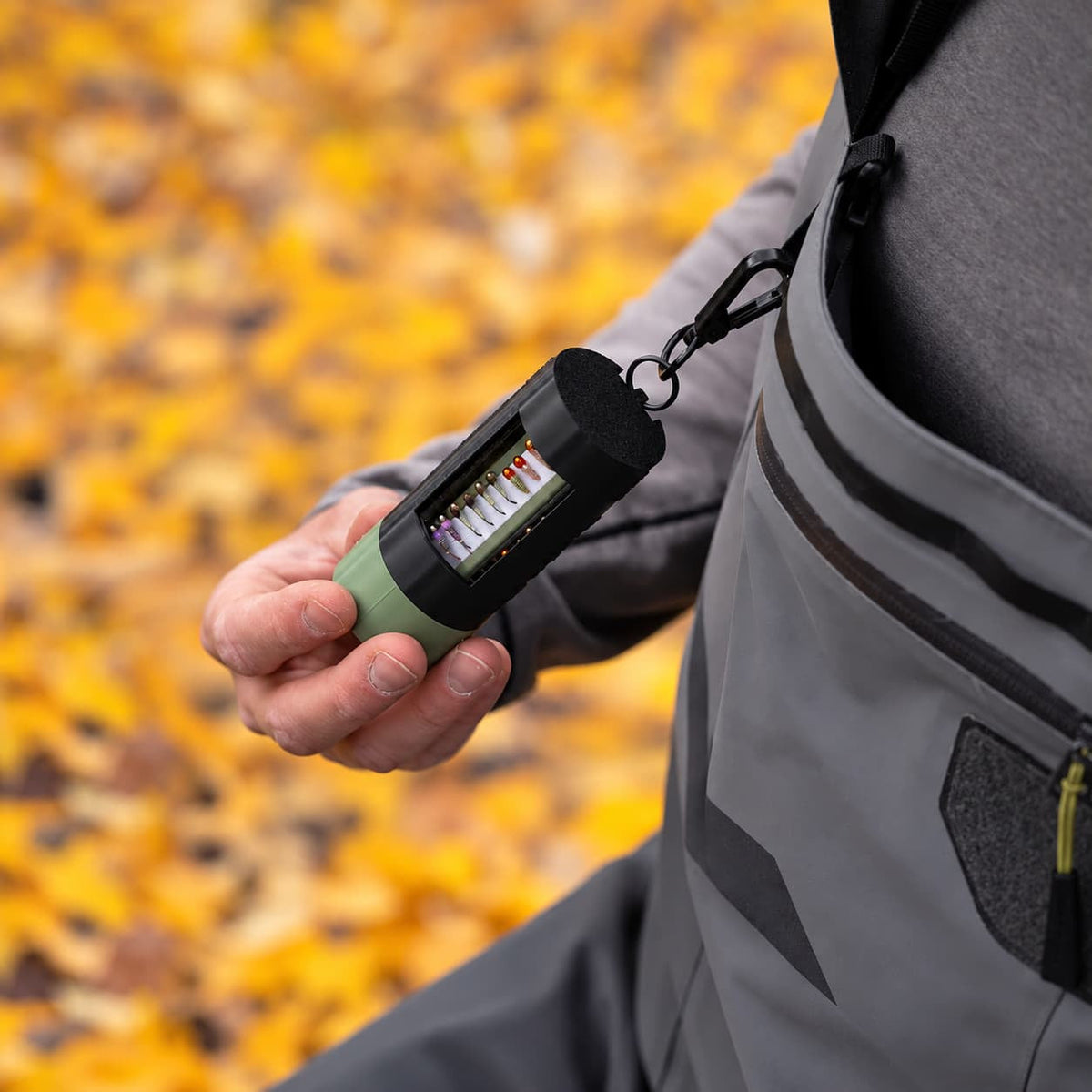 Clip-On Fly Box Lightweight Magnetic Fly Storage with Quick One-Handed Access