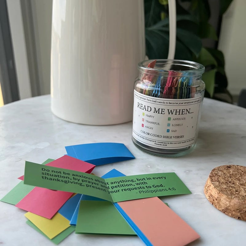 ✝️Inspirational Bible Verses Jar 🎁 A Reminder of God's Words💖