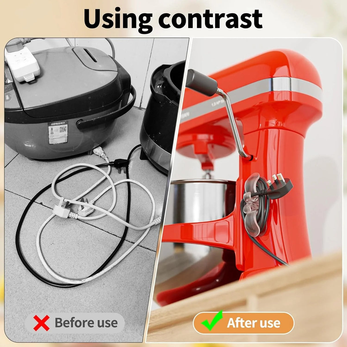 12-Pack Upgraded Appliance Cord Organizer