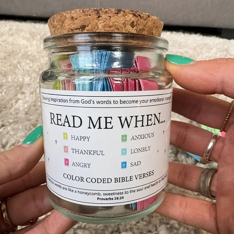 ✝️Inspirational Bible Verses Jar 🎁 A Reminder of God's Words💖