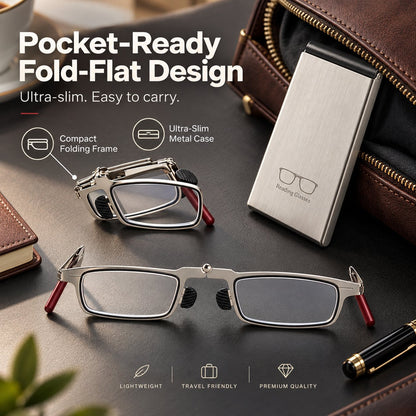 ✨ Weightless Folding Readers in a Sleek Metal Vault | Read Anywhere 📖