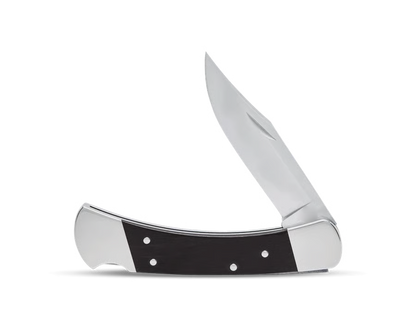 Classic Folding Hunting Knife Collection: 420HC & MagnaCut Steel Blades with Genuine Ebony & Brass/Nickel Silver Handles