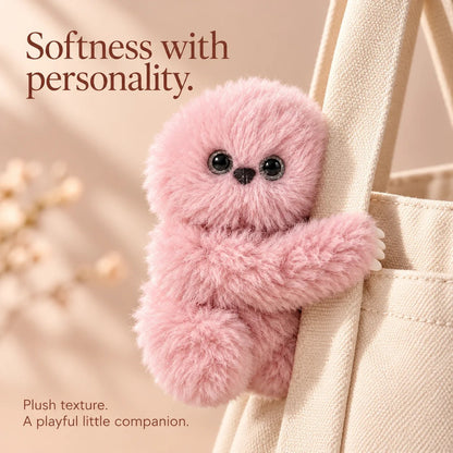 ✨Interactive Plush Bag Charm – Cute Motion-Sensing Companion with Moving Head, Your bag's new best friend.💕