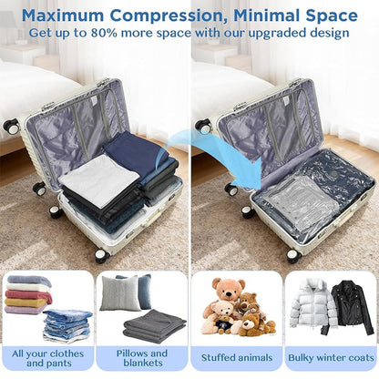 🎁Cordless Travel Vacuum Storage Compression Bag Set