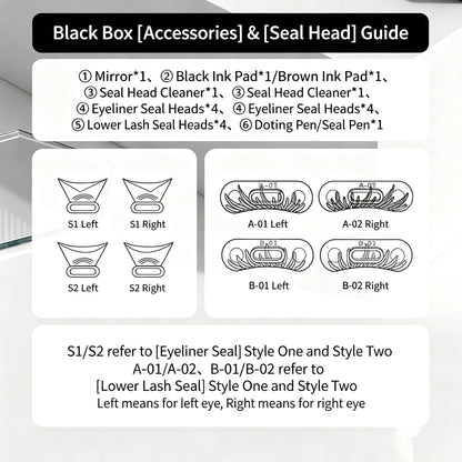 💋3-in-1 Kit: Eyeliner and Lower Lash Stamp