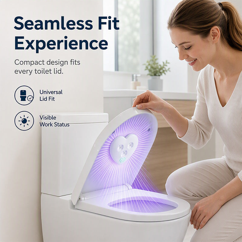 🚽🔥🔥Smart UVC Toilet Sterilizer Light‑Motion Sensor Toilet Bowl Sanitizer Lamp, IPX4 Waterproof Rechargeable UVC Disinfection Device for Bathroom Toilet, Eliminates 99.9% Bacteria for Household Sanitation