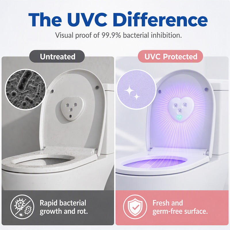 🚽🔥🔥Smart UVC Toilet Sterilizer Light‑Motion Sensor Toilet Bowl Sanitizer Lamp, IPX4 Waterproof Rechargeable UVC Disinfection Device for Bathroom Toilet, Eliminates 99.9% Bacteria for Household Sanitation
